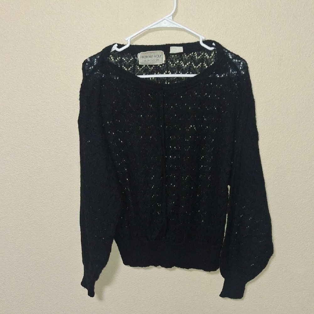 Elegant Black Knit Sweater